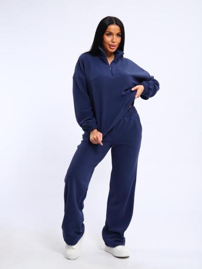Костюм с брюками, флисовый (01061, синий) - фото 14