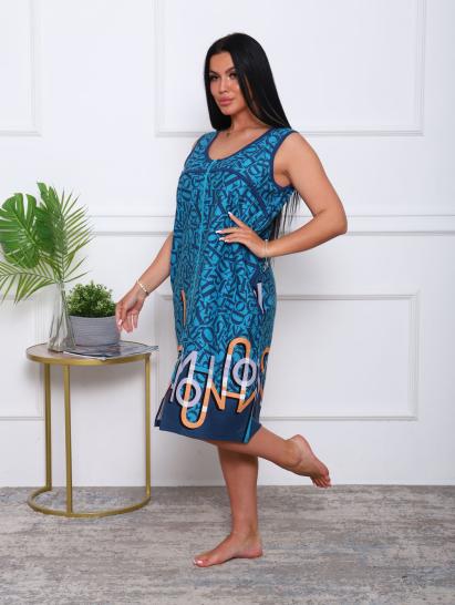 Халат женский на молнии с карманами, бирюза (914-1) - фото 7