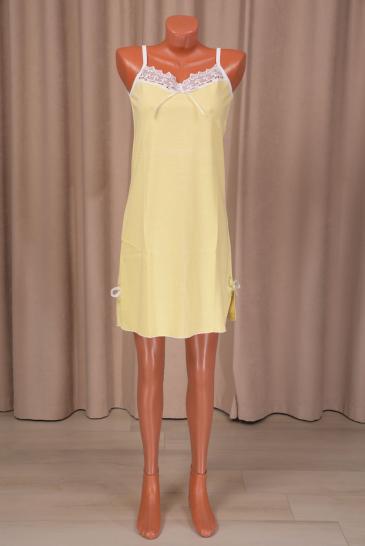 Сорочка с кружевом (00036, желтый) - фото 1