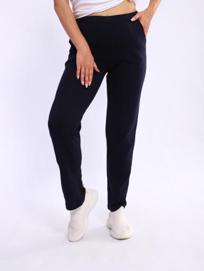 Брюки с карманами, интерлок (01034, темно-синий) - фото 9