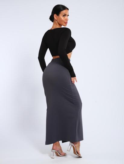 Юбка, футер (01056, серый макси) - фото 2