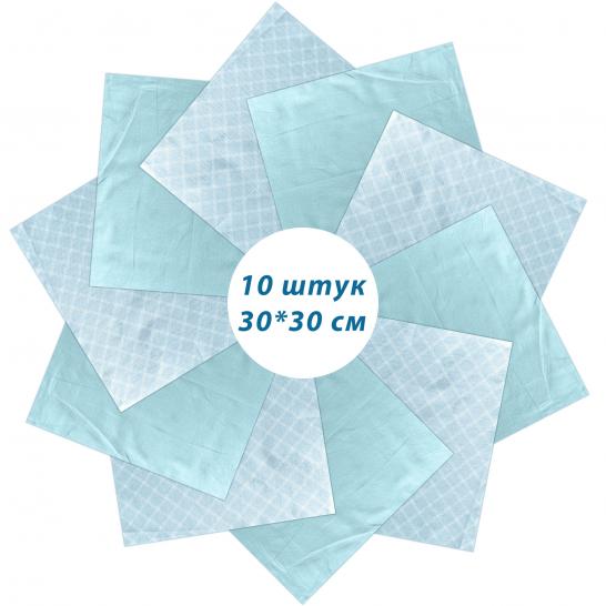 Набор лоскута Вестерн голубой (10 лоскутов 30*30 см) - фото 3
