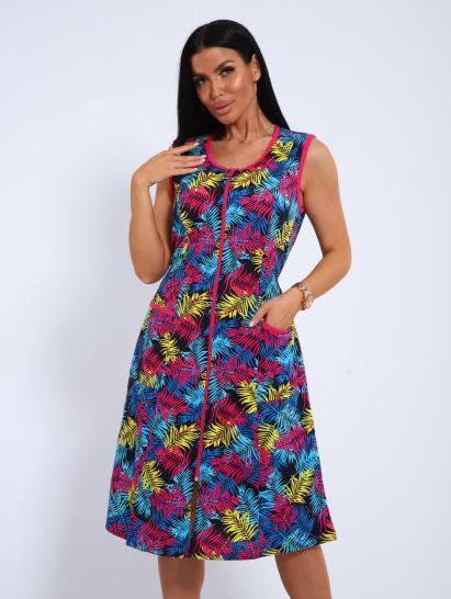 Халат на молнии с карманами (00993, разноцветный) - фото 5