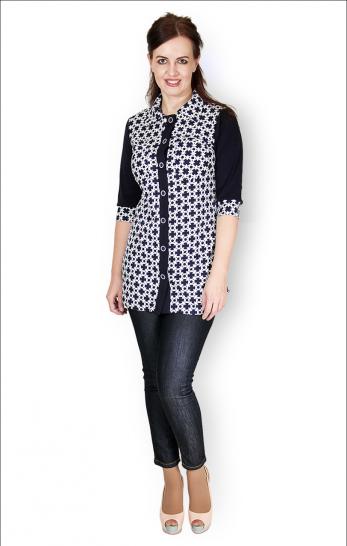 Рубашка интерлок-пенье на пуговицах (237-3) - фото 1