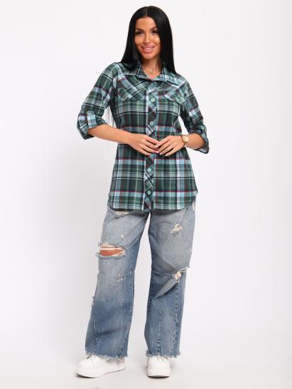 Рубашка на пуговицах (01058, зеленый) - фото 15