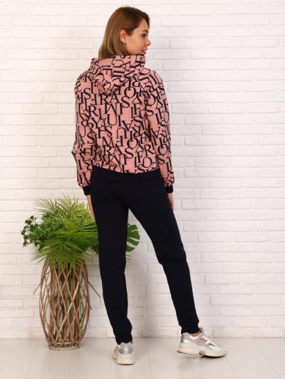 Костюм с капюшоном, футер с лайкрой, сухая роза (660-2) - фото 8