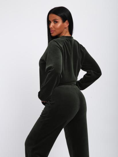 Костюм с брюками, велюровый (01065, хаки) - фото 10