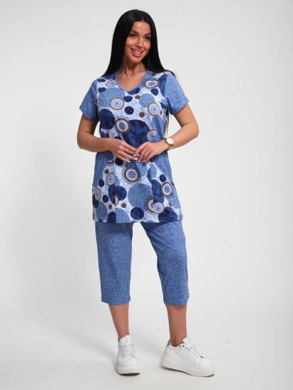 Костюм с бриджами (01072, голубой) - фото 13