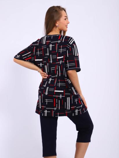 №164 Костюм с бриджами Костюм женский Синий - фото 2