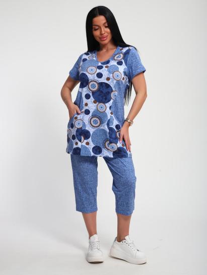 Костюм с бриджами (01072, голубой) - фото 12