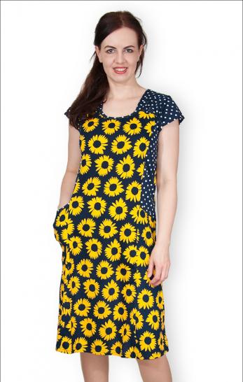 Платье трикотажное с карманами (264-12) - фото 2