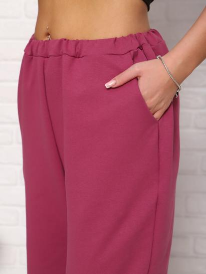 Брюки с карманами, футер с лайкрой 2-х нитка (00965, сухая роза) - фото 13