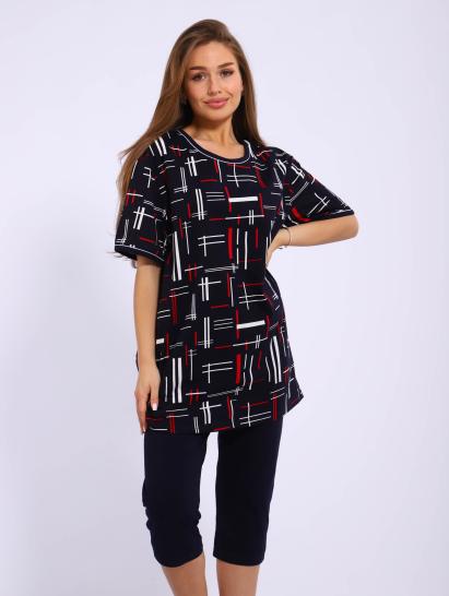 №164 Костюм с бриджами Костюм женский Синий - фото 1