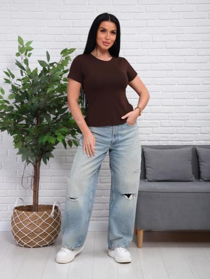 Футболка женская (01078, коричневый) - фото 13
