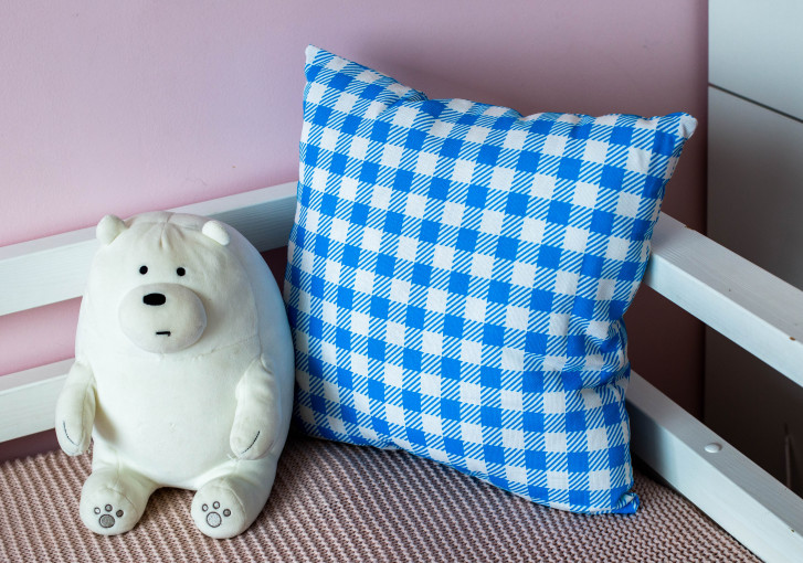 Подушка декоративная клетка - фото 2