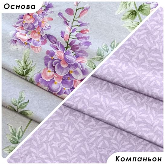 Комплект постельного белья Сиреневый вальс поплин - фото 2