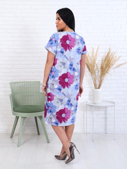 Платье с карманами, голубой (903-1) - фото 6