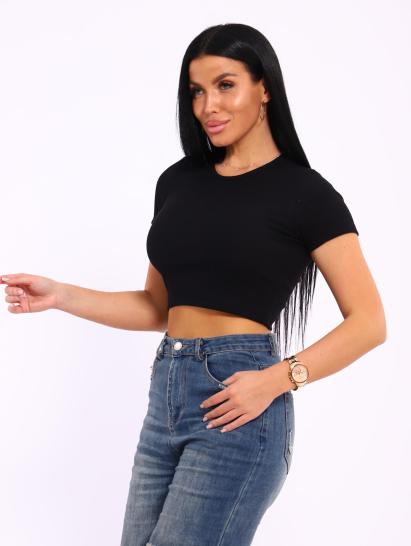 Топ с коротким рукавом (01040, черный) - фото 9