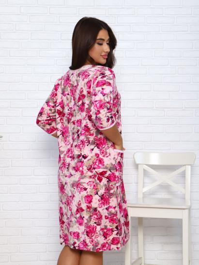 Халат велюровый на молнии, фуксия (941-5) - фото 7