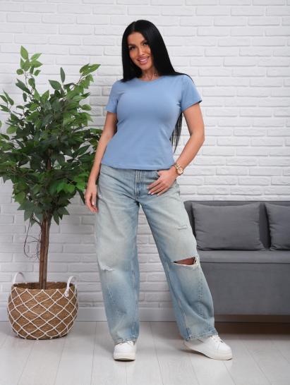 Футболка женская (01078, серо-голубой) - фото 20