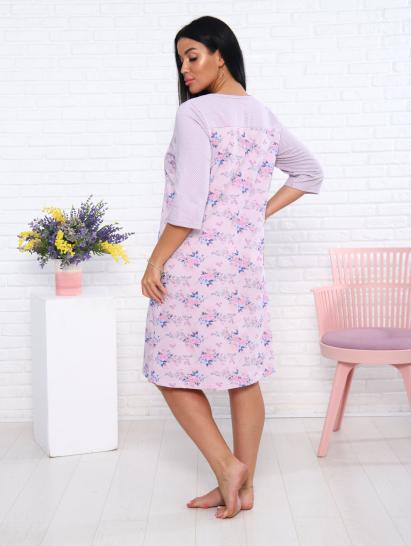 Сорочка теплая, футер с начесом, розовый (939-1) - фото 4