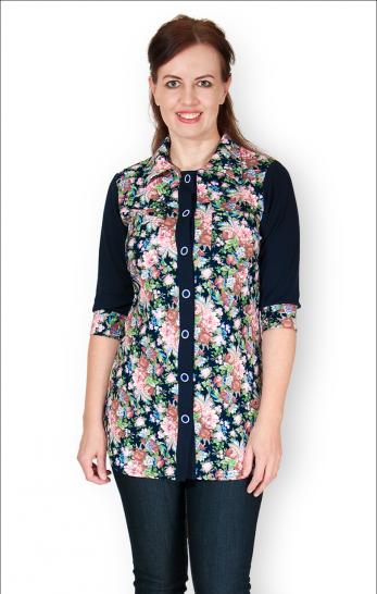 Рубашка интерлок-пенье на пуговицах (237-1) - фото 1