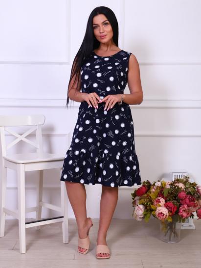 Сарафан с карманами, синий (905-4) - фото 3