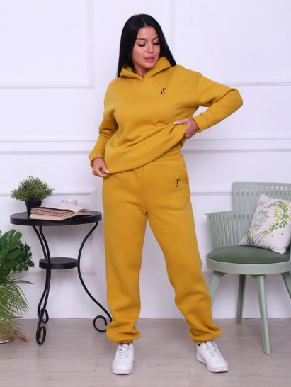 Костюм с брюками, футер с начесом 3-х нитка, горчица (799-12) - фото 10