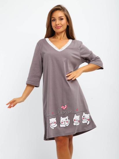 №195.2 Ночная сорочка Сорочка женская Серый - фото 1