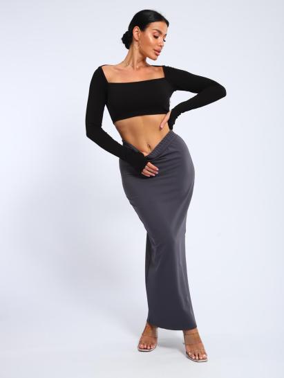 Юбка, футер (01056, серый макси) - фото 20