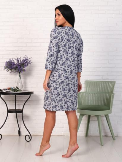 Сорочка из кулирки двойного крашения, цветы (879-2) - фото 4