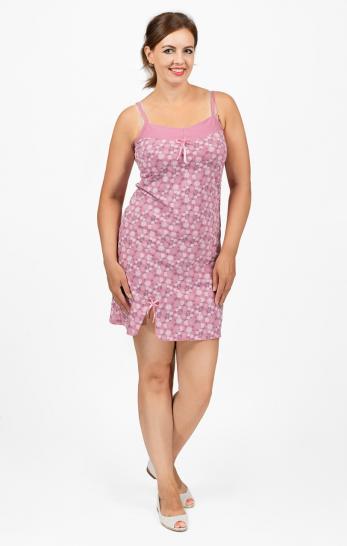 Сорочка на бретелях, двойного крашения (506-7) - фото 1