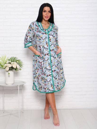 Халат женский на пуговицах с карманами, фисташковый (958-4) - фото 14