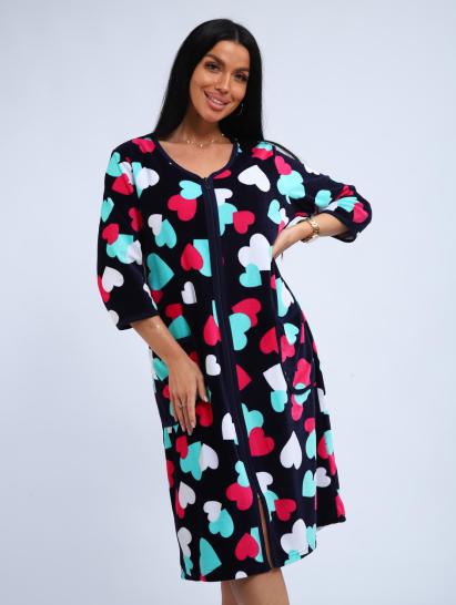 Халат велюровый на молнии (00941, бирюзовый) - фото 3