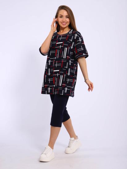 №164 Костюм с бриджами Костюм женский Синий - фото 3