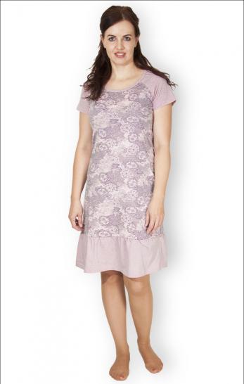 Сорочка комбинированная, двойного крашения, розовый (243-2) - фото 1