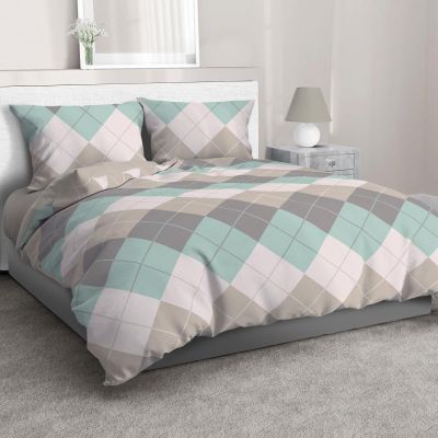 Простыня Клетка Паддингтон Бязь ГОСТ - фото 1