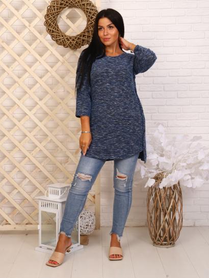 Туника, джерси мулине (00948, синий) - фото 3