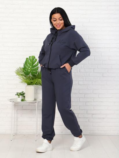 Костюм с брюками, футер с лайкрой 2-х нитка, антрацит (907-6) - фото 18