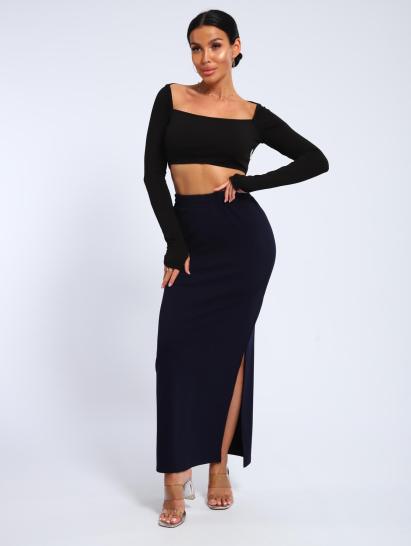 Юбка, футер (01056, темно-синий макси) - фото 14