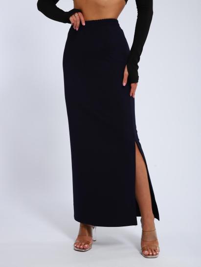 Юбка, футер (01056, темно-синий макси) - фото 6