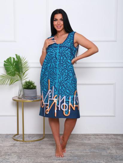 Халат женский на молнии с карманами, бирюза (914-1) - фото 9