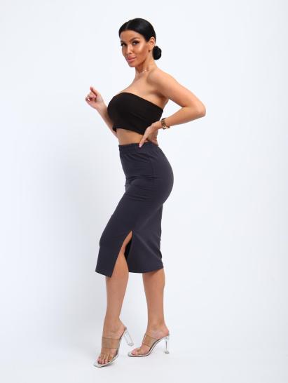 Юбка, футер (01056, серый миди) - фото 10