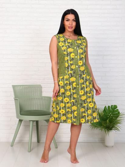 Халат женский на пуговицах, хаки (921-1) - фото 10