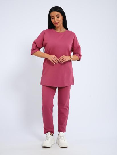 Костюм с брюками, футер с лайкрой (01048, сухая роза) - фото 14