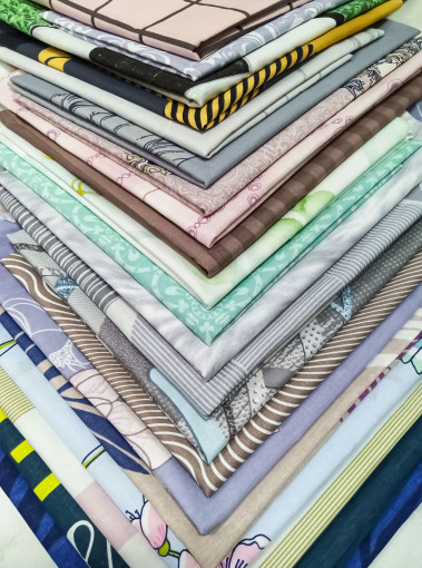 Лоскут для рукоделия, х/б ткани размером от 50 см 1600 гр - фото 2