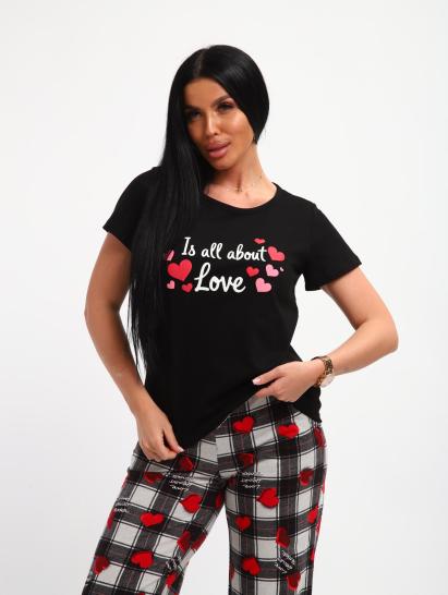 Пижама с брюками (01066, черный) - фото 5