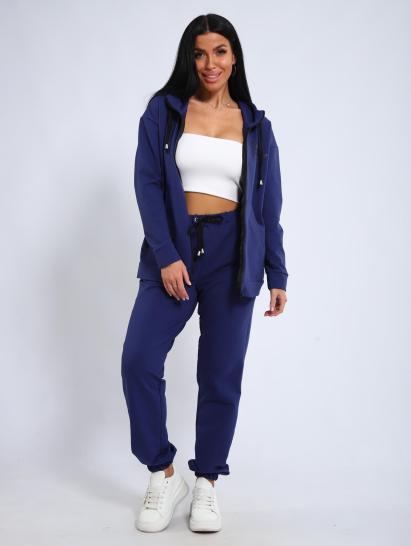 Костюм с брюками, футер с лайкрой 2-х нитка (00907, индиго) - фото 19