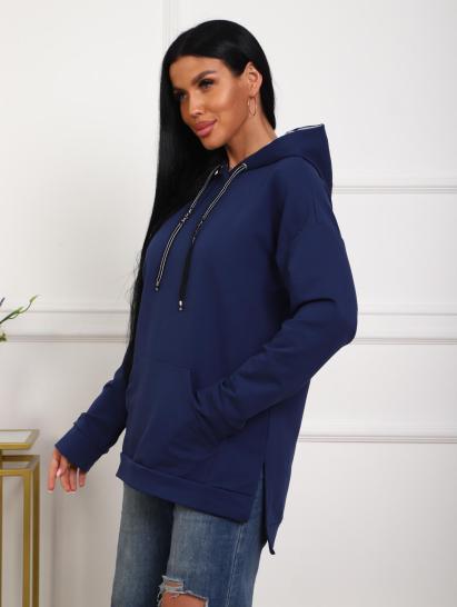 Толстовка футер с капюшоном (01074, индиго) - фото 9