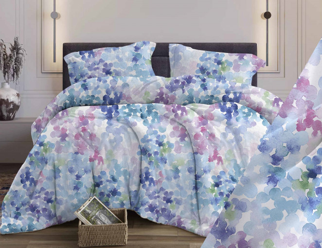 Комплект постельного белья Феерия сине-фиолетовый бязь - фото 1